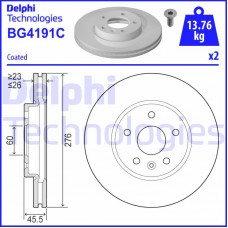 BG4191C DELPHI Гальмівний диск