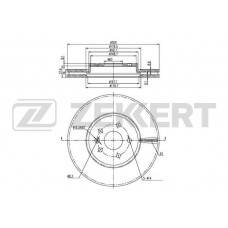 BS-5836 ZEKKERT Гальмівний диск