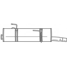 45656 SIGAM Глушник вихлопних газів кінцевий