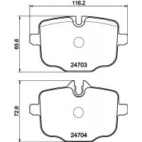 MDB3008 MINTEX Комплект гальмівних колодок дисковий гальм