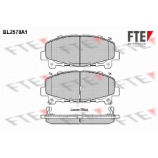 BL2578A1 FTE Комплект гальмівних колодок дисковий гальм