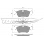 TX 13-16 TOMEX Brakes Комплект гальмівних колодок дисковий гальм