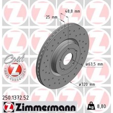 250.1372.52 ZIMMERMANN Гальмівний диск