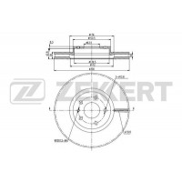 BS-6078 ZEKKERT Гальмівний диск