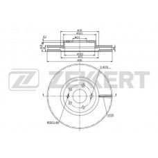 BS-6078 ZEKKERT Гальмівний диск