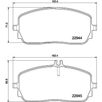 MDB4110 MINTEX Комплект гальмівних колодок дисковий гальм