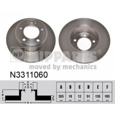N3311060 NIPPARTS Гальмівний диск