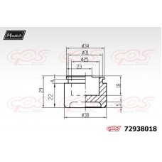 72938018 MAXTECH Поршень корпус скоби гальма