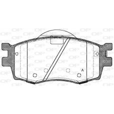 BPA1208.02 OPEN PARTS КомплеК т гальмівних колодок, дискове гальмо
