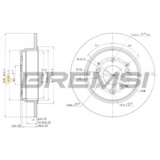 CD7933S BREMSI Гальмівний диск