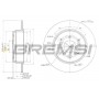 CD7933S BREMSI Гальмівний диск