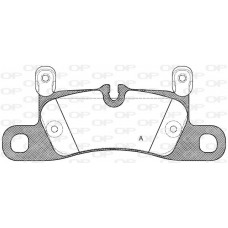 BPA1379.20 OPEN PARTS Комплект гальмівних колодок дисковий гальм