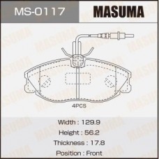 MS-0117 MASUMA Комплект гальмівних колодок