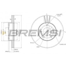 CD6600V BREMSI Гальмівний диск