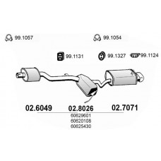 02.7071 ASSO Глушник вихлопних газів кінцевий