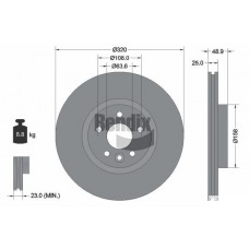 BDS1397HC BENDIX Braking Гальмівний диск