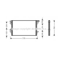 RTA5280 AVA QUALITY COOLING Конденсатор кондиціонера