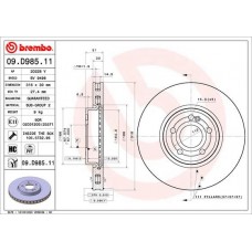 09.D985.11 BREMBO Гальмівний диск