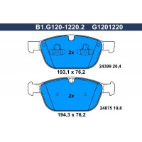B1.G120-1220.2 GALFER Комплект гальмівних колодок дисковий гальм