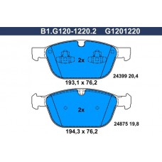 B1.G120-1220.2 GALFER Комплект гальмівних колодок дисковий гальм