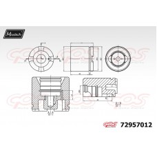 72957012 MAXTECH Поршень корпус скоби гальма