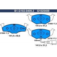 B1.G102-0409.2 GALFER Комплект гальмівних колодок дисковий гальм