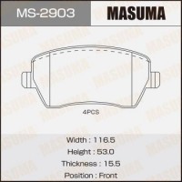 MS-2903 MASUMA Комплект гальмівних колодок