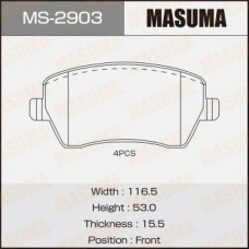 MS-2903 MASUMA Комплект гальмівних колодок