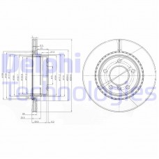 BG3901C DELPHI Гальмівний диск