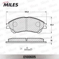 E100605 MILES Комплект гальмівних колодок дисковий гальм