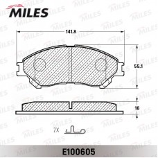 E100605 MILES Комплект гальмівних колодок дисковий гальм