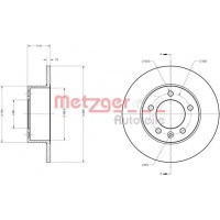 6110011 METZGER Гальмівний диск