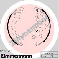 10990.158.2 ZIMMERMANN Комплект гальмівних колодок