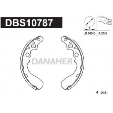 DBS10787 DANAHER Комплект гальмівних колодок