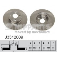J3312009 NIPPARTS Гальмівний диск