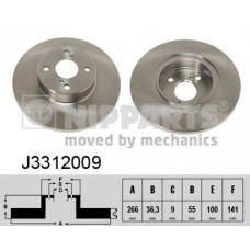 J3312009 NIPPARTS Гальмівний диск