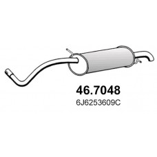 46.7048 ASSO Глушник вихлопних газів кінцевий