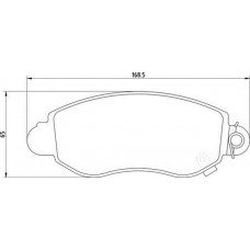 363710209098 MAGNETI MARELLI Комплект гальмівних колодок дисковий гальм