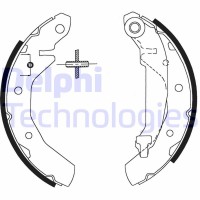 LS1822 DELPHI Комплект гальмівних колодок