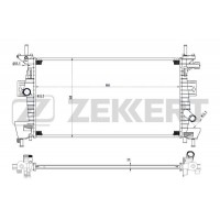 MK-1539 ZEKKERT Радіатор охолодження двигуна