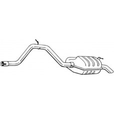 278-091 BOSAL Глушник вихлопних газів кінцевий