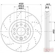 DI-0913C JAPANPARTS Гальмівний диск