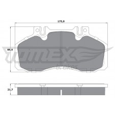TX 12-88 TOMEX Brakes Комплект гальмівних колодок дисковий гальм