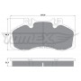 TX 12-88 TOMEX Brakes Комплект гальмівних колодок дисковий гальм