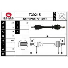 T39215 EAI Привідний вал