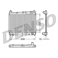 DRM50006 DENSO Радіатор охолодження двигуна