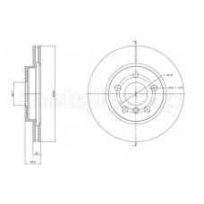 23-1770C METELLI Гальмівний диск