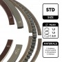 R1002100 ET ENGINETEAM Комплект поршневих кілець