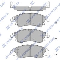 SP1102 Hi-Q Комплект гальмівних колодок дисковий гальм