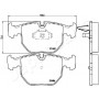 PA-0121AF JAPANPARTS Комплект гальмівних колодок дисковий гальм